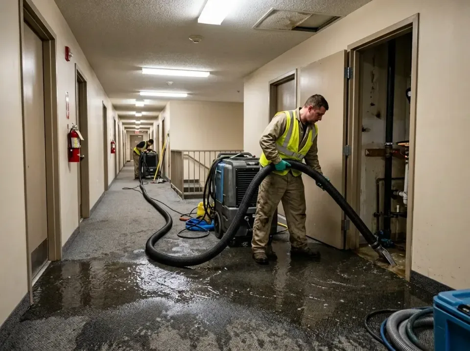 multi-unit-apartment-hallway-f-005 — frequently asked questions, Emergency Burst Pipe Water Extraction & Removal in Villa Ri…